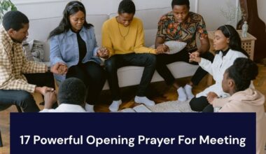Opening Prayer For Meeting