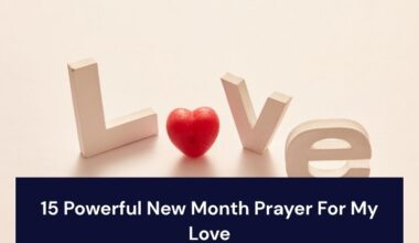 New Month Prayer For My Love
