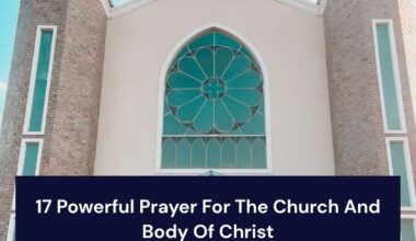 Prayer For The Church And Body Of Christ
