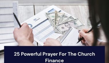 Prayer For The Church Finance