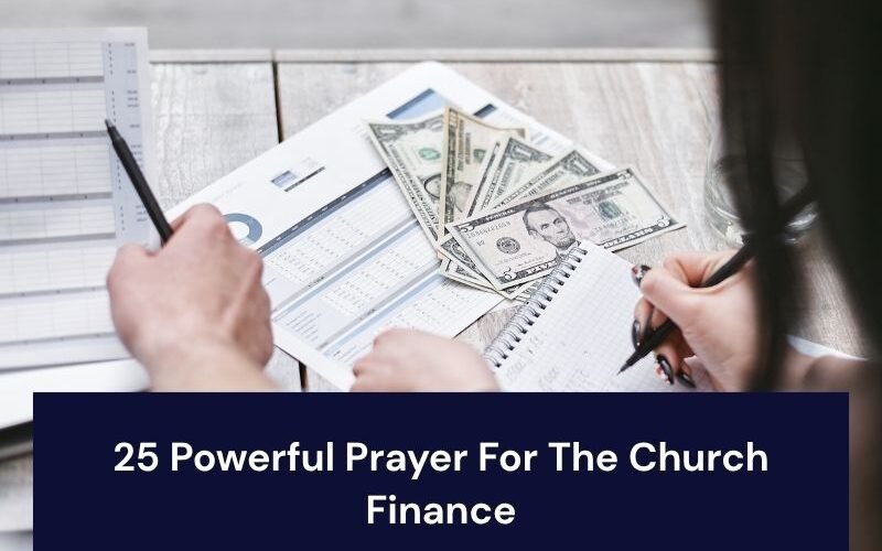 Prayer For The Church Finance