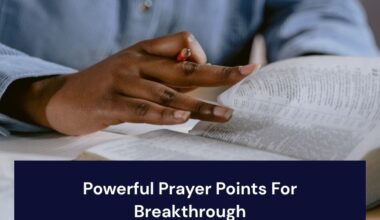 Prayer Points For Breakthrough