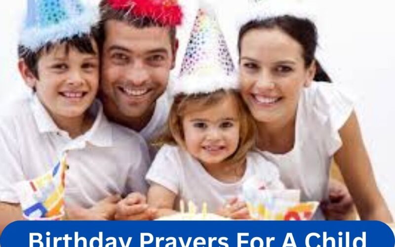 Birthday Prayers for a Child