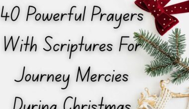 40 Powerful Prayers With Scriptures For Journey Mercies During Christmas
