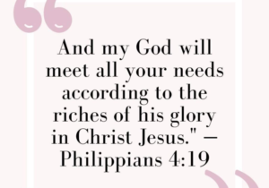 Bible Verses to Pray for Provision and Blessing