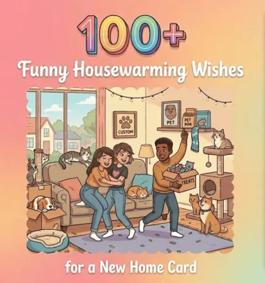 100+ Funny and Friendly Housewarming Wishes for a New Home Card