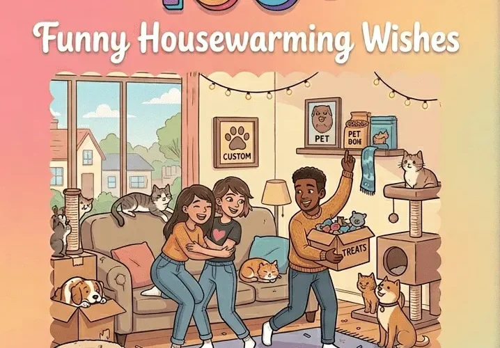 100+ Funny and Friendly Housewarming Wishes for a New Home Card