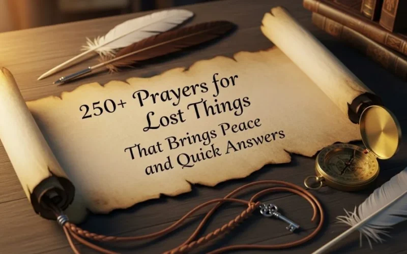 250+Prayer for Lost Things That Brings Peace and Quick Answers