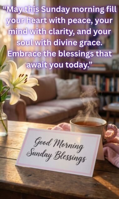 Beautiful Good Morning Sunday Blessings