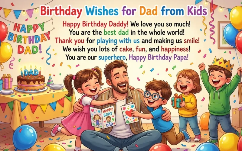 Birthday Wishes for Dad 200+ Funny, Heartfelt Messages, Blessings & Quotes (From Daughter & Son) Pic