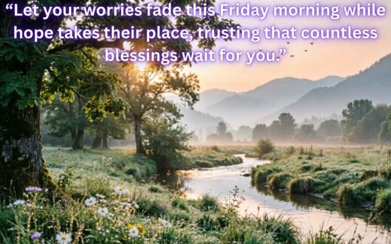 Friday Blessings and Prayers to Start Your Weekend with Peace & Gratitude