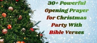 Powerful Opening Prayer for Christmas Party With Bible Verses
