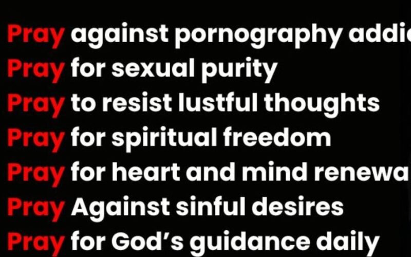 Powerful Pornography Prayer Points with Scriptures to Break Addiction