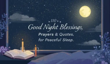 110+ Good Night Blessings Prayers and Quotes for Peaceful Sleep