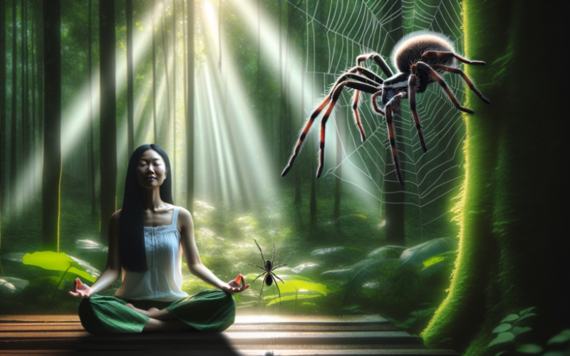 What a Spider Crawling on You May Symbolize Spiritually